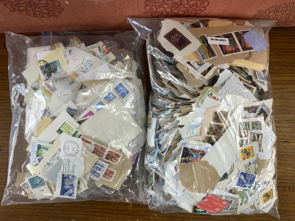 Assorted Stamps In 2 Bags Image 1++