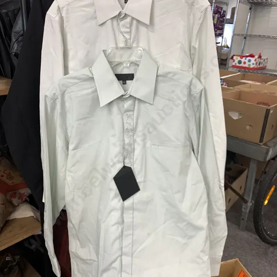 Vintage Air New Zealand Shirts by Zambesi, Sz 40, Mint & Cream Colours