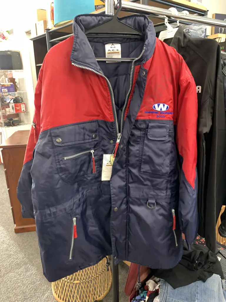 New ACE Apparel Jacket Sz XL Westpro Solutions 2003, Red / Navy Image 1++