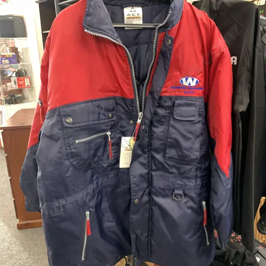 New ACE Apparel Jacket Sz XL Westpro Solutions 2003, Red / Navy