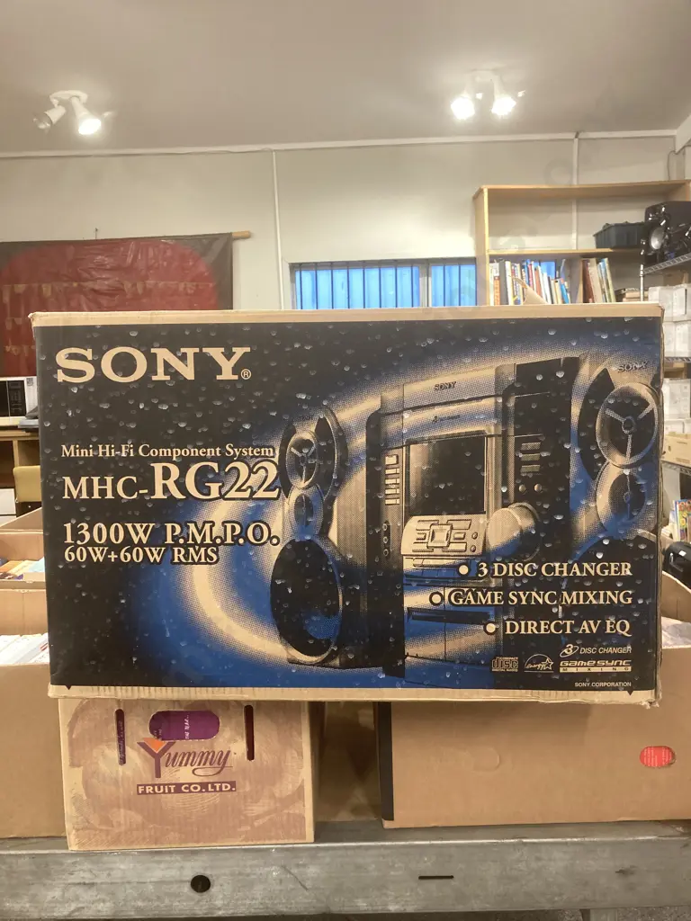 Sony MHC-RG22 1300W PMPO, 60W+60W RMS With Remote Control &  Manual Image 1++