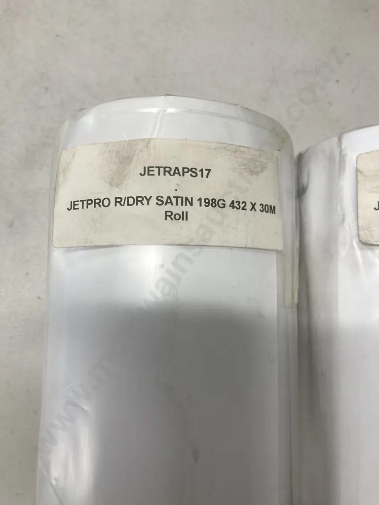 2 Rolls of Jetpro R/Dry Satin 198G 432 x 30m Photographic paper Image 1++