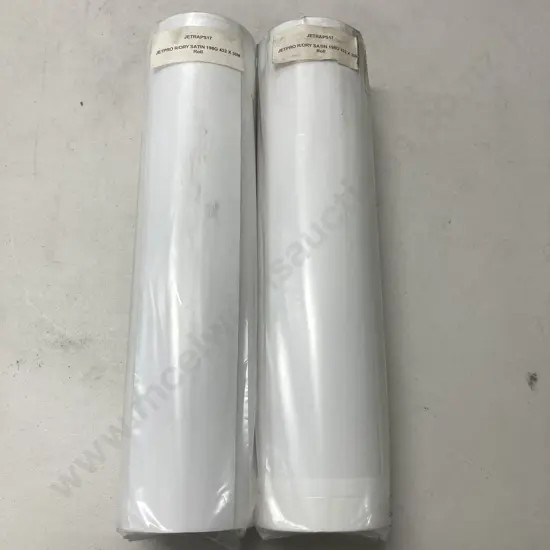 2 Rolls of Jetpro R/Dry Satin 198G 432 x 30m Photographic paper