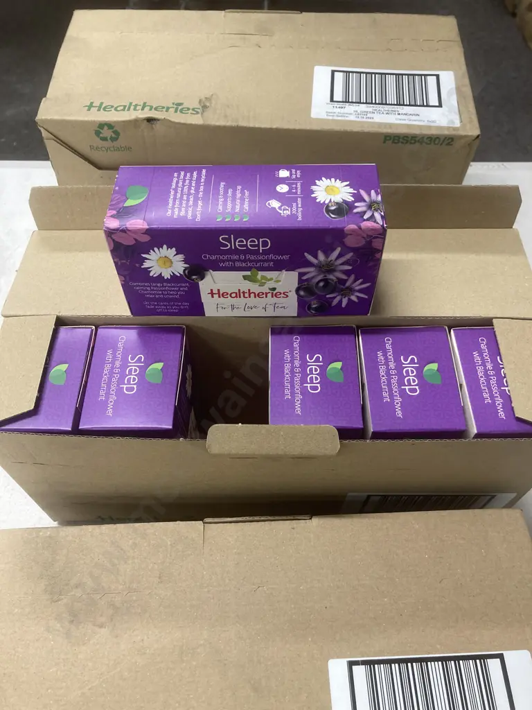 Lot of Healtheries HL Teas, 5 x Boxes of 6 x 20 Bags, Sleep, Green With Mandarin, Immunity, Vanilla Chai, Wildberry Image 1++