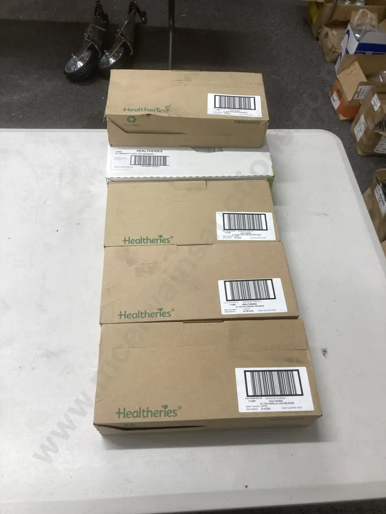 Lot of Healtheries HL Teas, 5 x Boxes of 6 x 20 Bags, Sleep, Green With Mandarin, Immunity, Vanilla Chai, Wildberry Image 1++