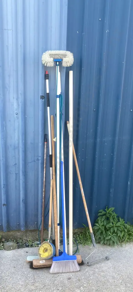 Lot of Brooms, House Washing, Paint Roller Etc Image 1++