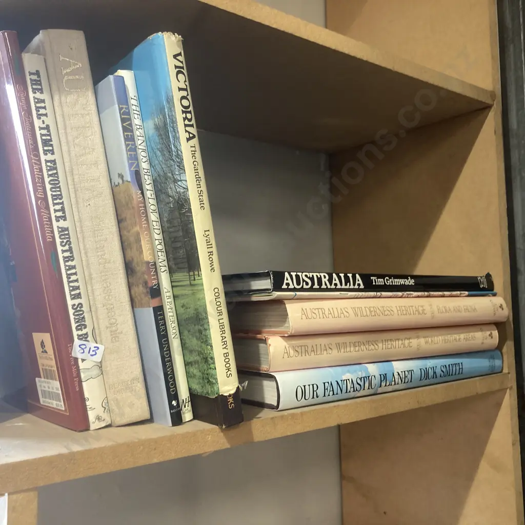 Lot of Australia Books, Banjo Patterson Poems, Wilderness Heritage Etc Image 1++
