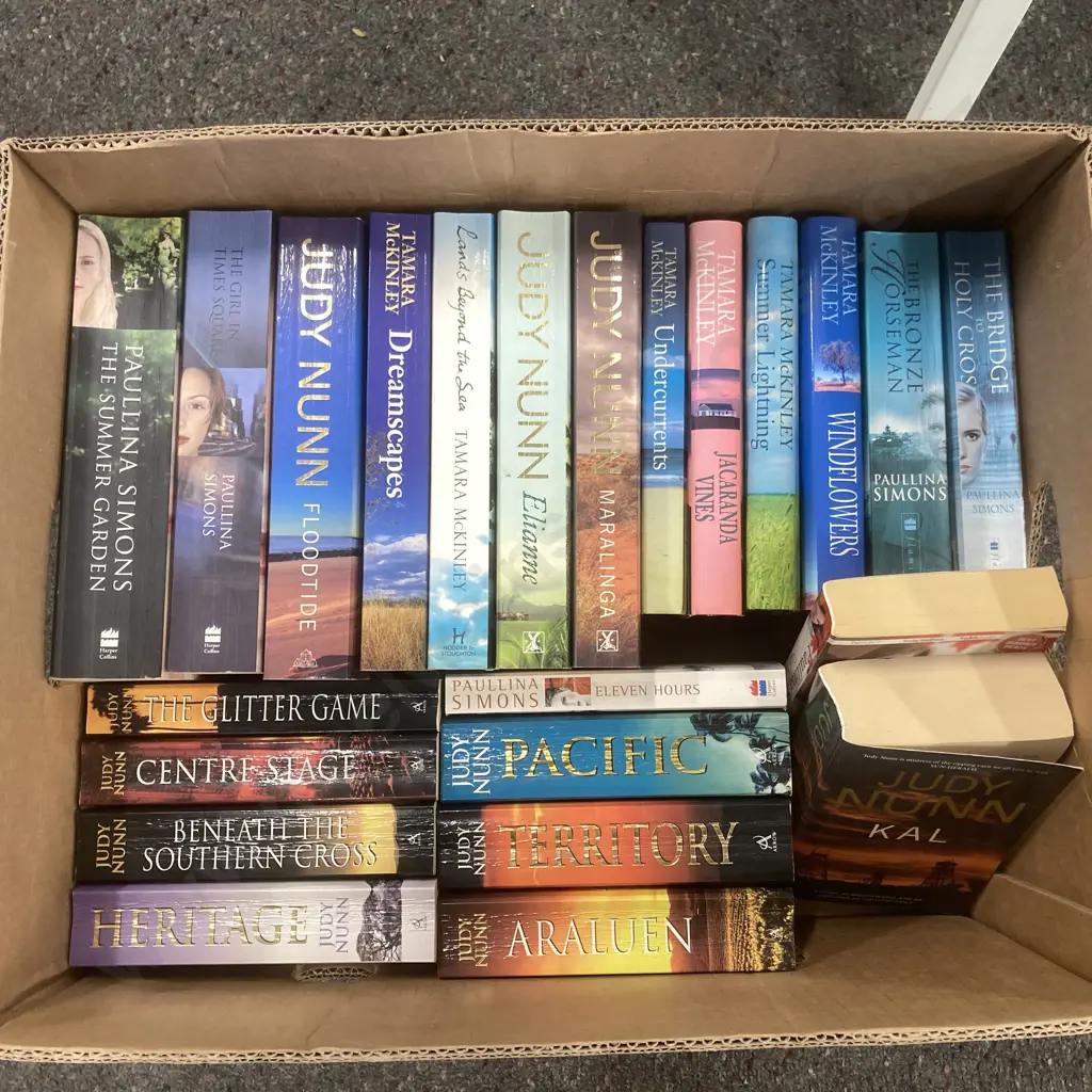 Lot of 24 Books By Judy Nunn, Tamara McKinley & Paullina Simons Image 1++