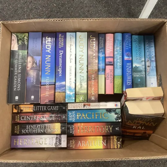 Lot of 24 Books By Judy Nunn, Tamara McKinley & Paullina Simons