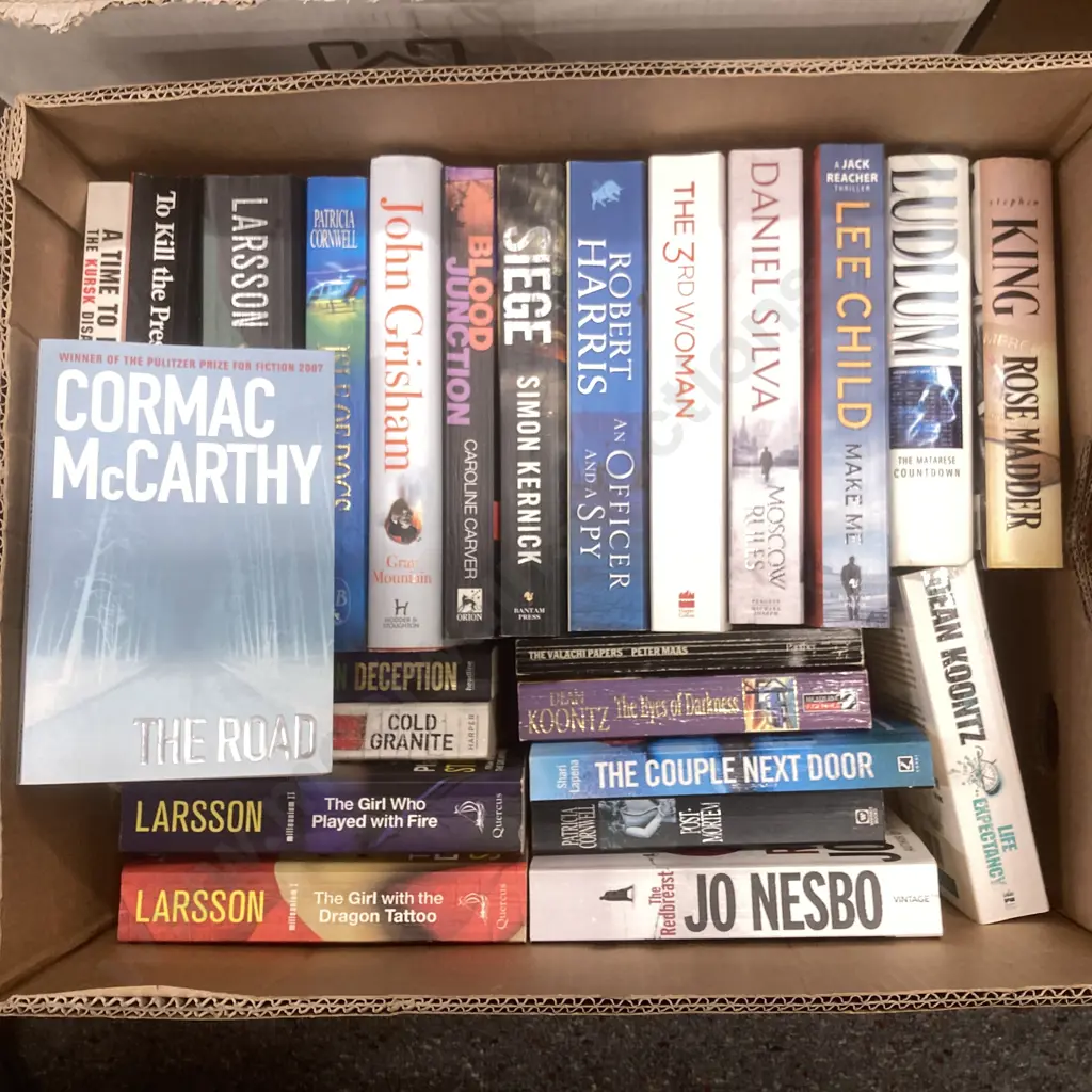Lot of Books By Larsson, Child, Ludlim, Harris Etc Image 1++