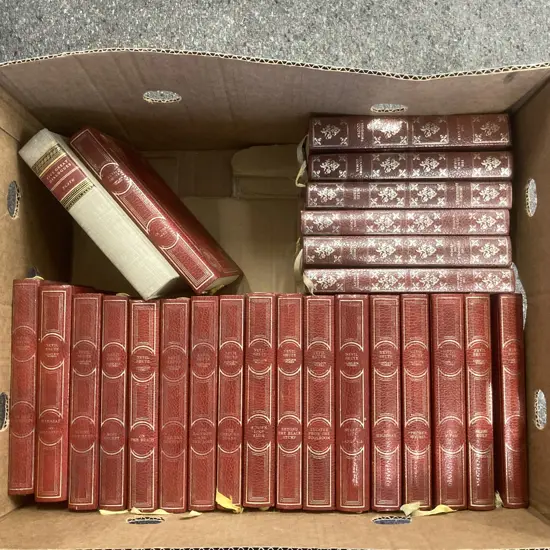 Lot of Books, Nevil Shute & Others, Red Board With Gilt & Plato 5 Great Dialogues