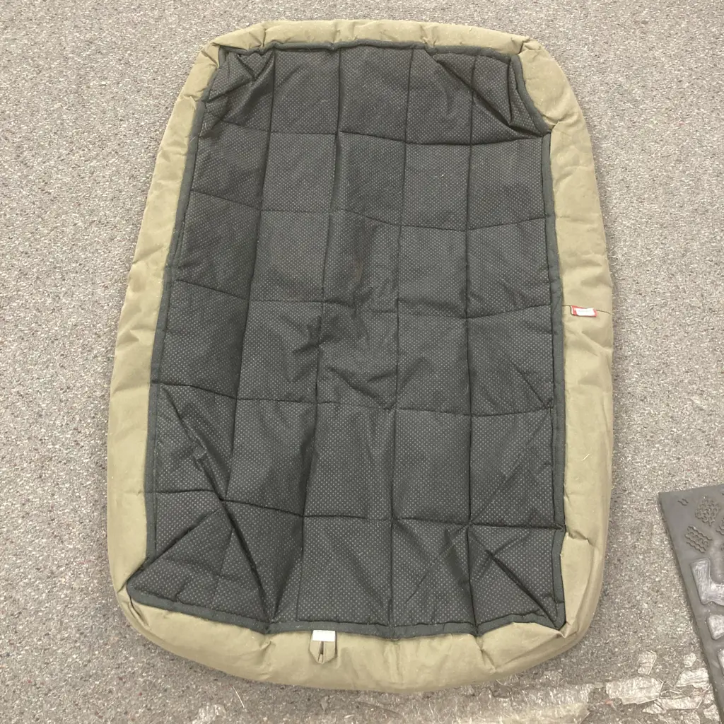 Dog Mattress, 120 x 80cm, Quilted Non-Slip Base, Rolled Edge (Washed & Brushed But Has Some Hair Remaining) Image 1++