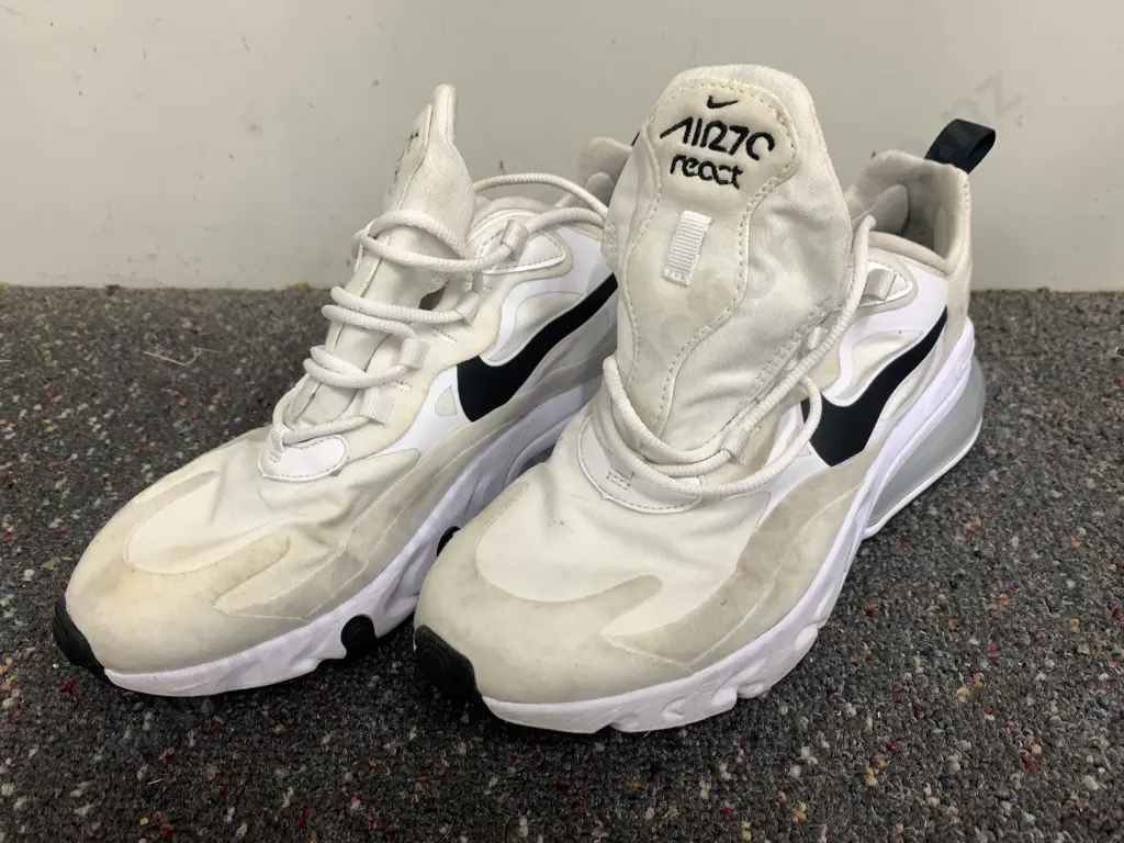 Nike React Air 7c Cream / White Sneakers, Sz US7.5 Image 1++