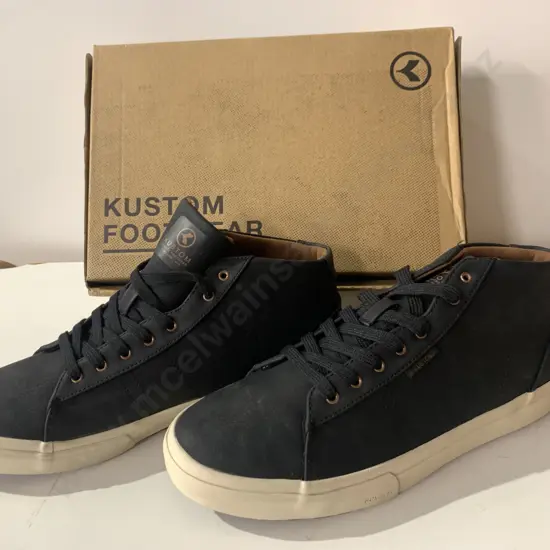 Kustom Footwear Sz 10, Townsend, Black / Tan