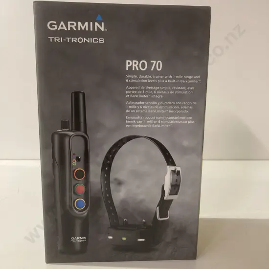 New In Box Garmin Pro 70 Bark Control and Dog Training Collar (1 Mile Range)