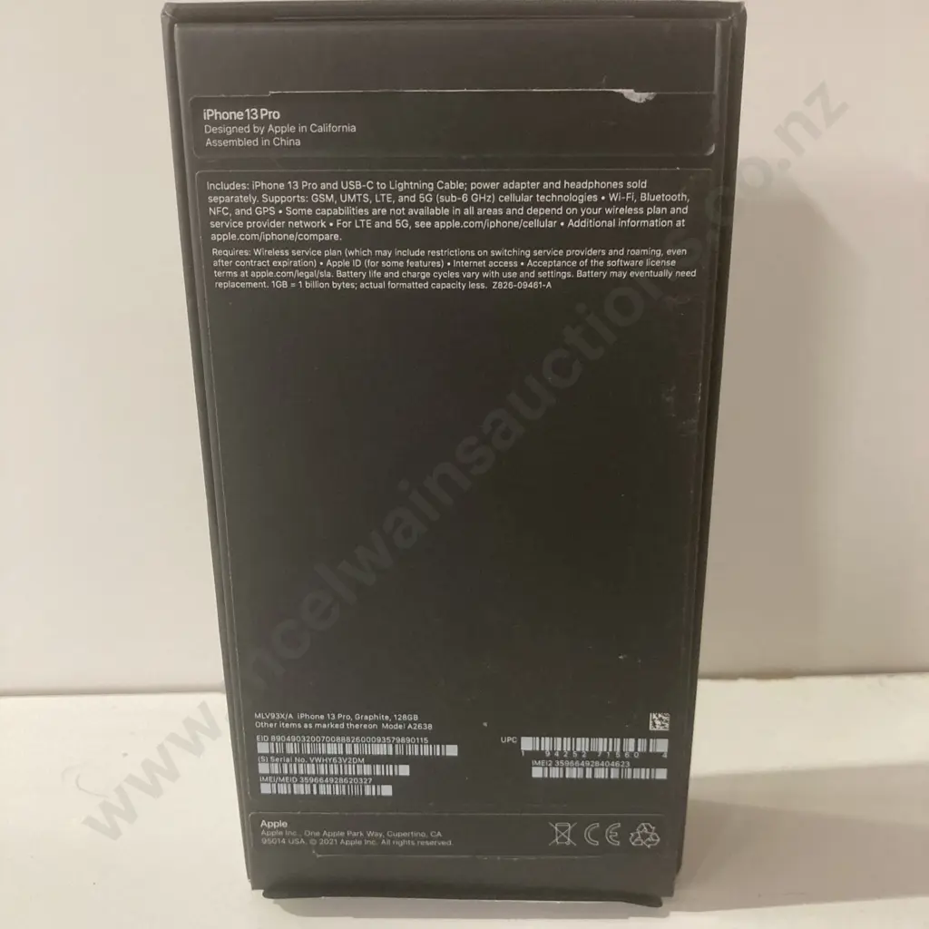 New In Box iPhone13 Pro, Graphite, 128Gb, Model A2638 Image 1++