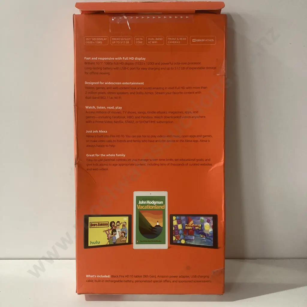 Boxed Amazon Fire HD10 With Alexa Tablet, 10 Inch, 32Gb 1080p, Black Image 1++
