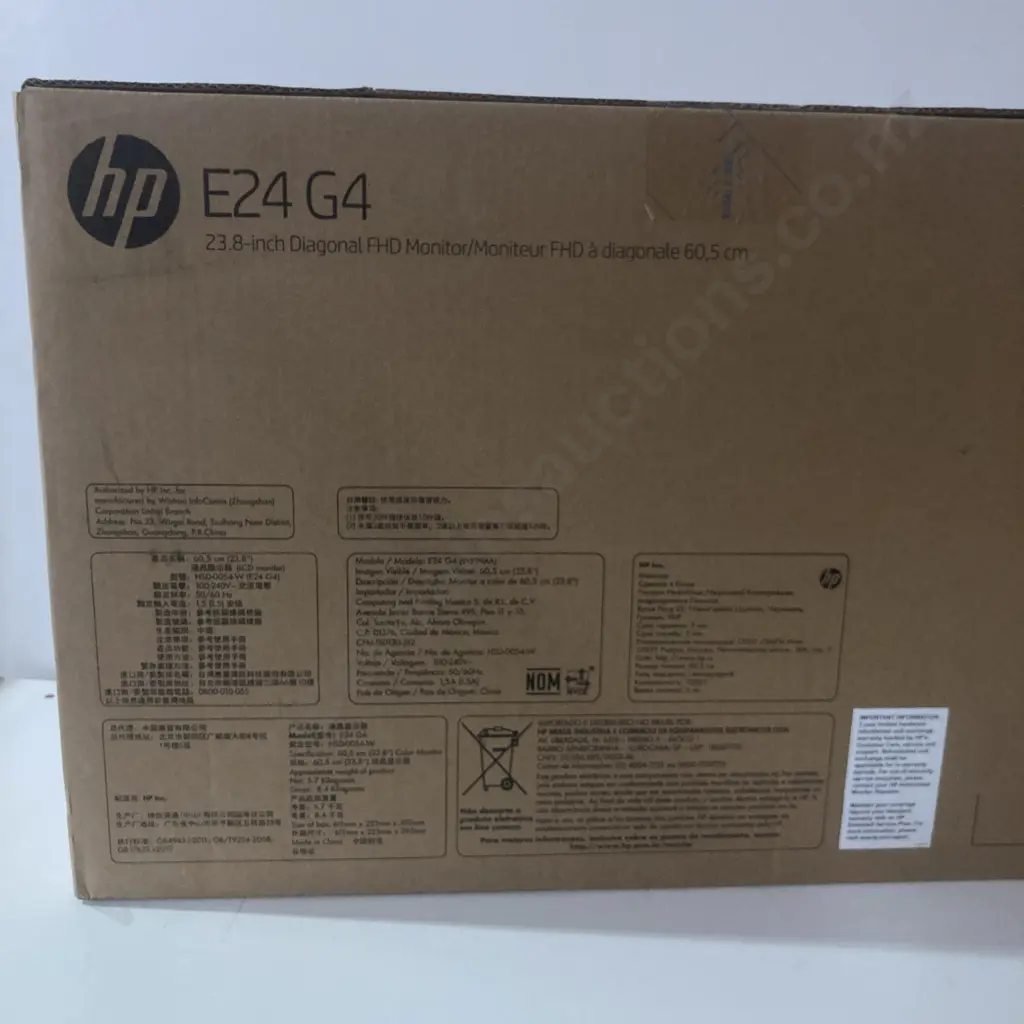 New in Box HP E24 G4 23.8" Full HD IPS Monitor With HP Eye Ease Image 1++