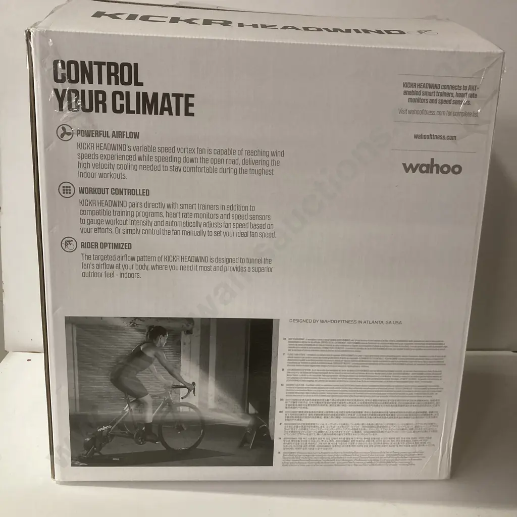 New in Box Wahoo KICKR Headwind Smart Trainer Fan Image 1++