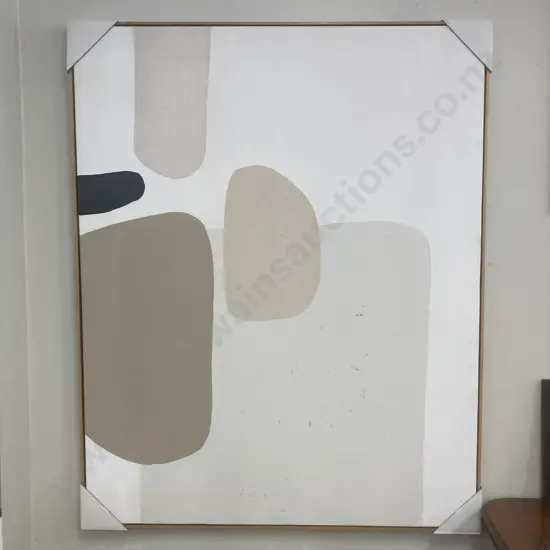 New Aghad Hadrian Painted Canvas 154 x 124cm Multi, Neutral