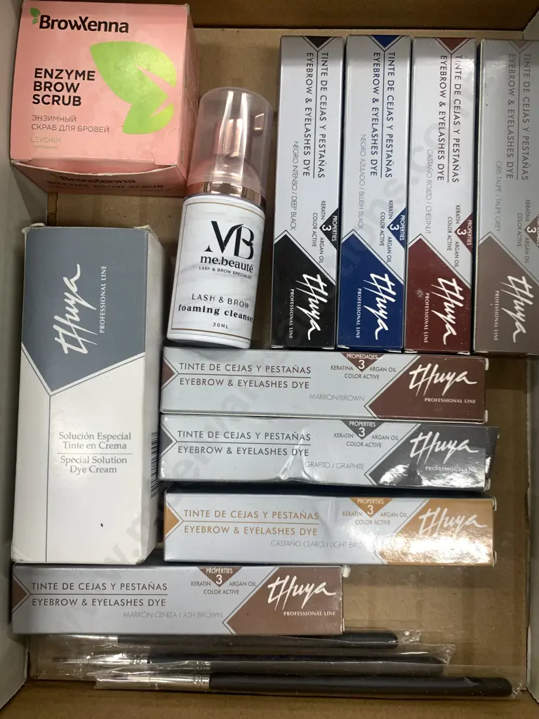 Assorted Beauty Items Including Enzyme Brow Scrub, Thuya Tint Products Etc Image 1++