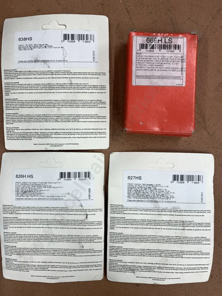 Harley Davidson Pad, High Tech Brake Solutions Items For Harley Davidson, Honda & Triumph Image 1++