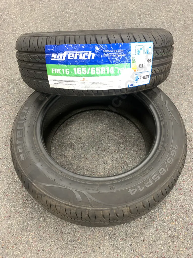 Pair of New Tyres - Saferich FRC16 165/65R4 79H Image 1++