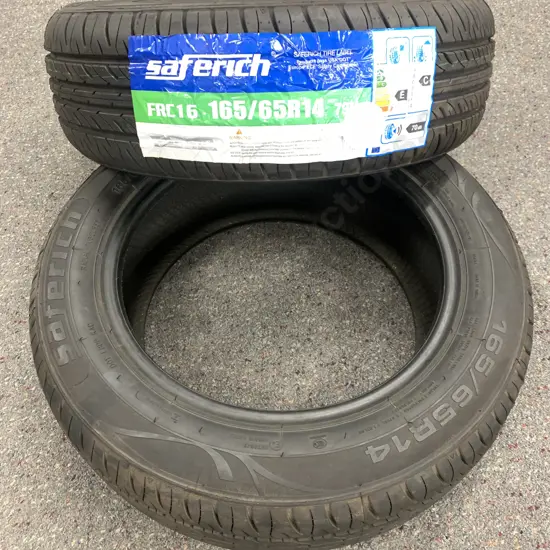 Pair of New Tyres - Saferich FRC16 165/65R4 79H