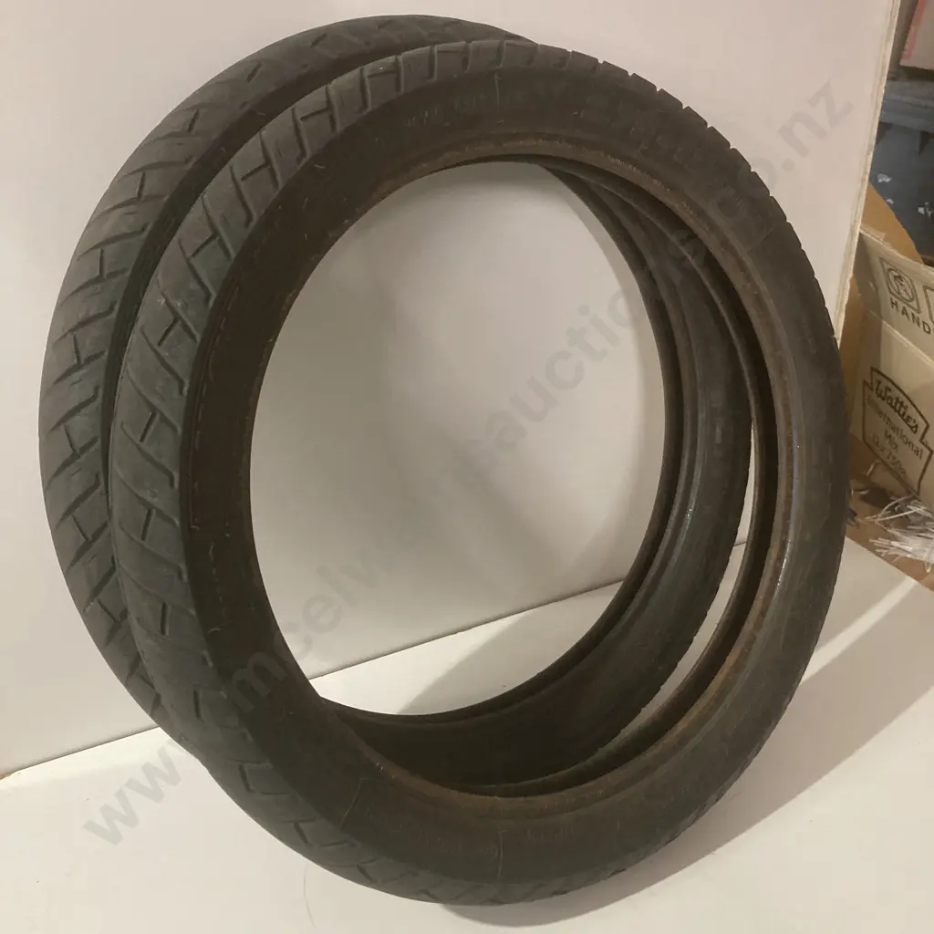 Pair of Michelin City Pro 2.75-17 47P REINF Scooter Tyres (Bald Dumped NCV) Image 1++