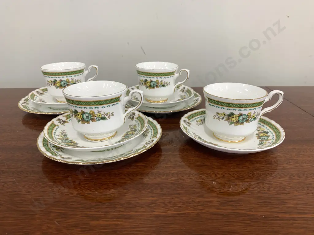 Lot of 3 Royal Stafford 'Dove Dale' Trios And a Cup & Saucer Image 1++