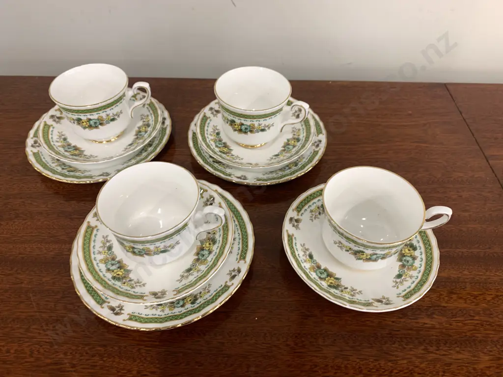 Lot of 3 Royal Stafford 'Dove Dale' Trios And a Cup & Saucer Image 1++