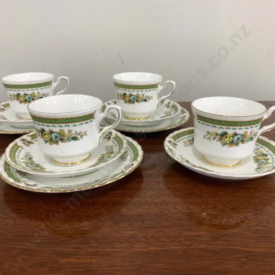 Lot of 3 Royal Stafford 'Dove Dale' Trios And a Cup & Saucer