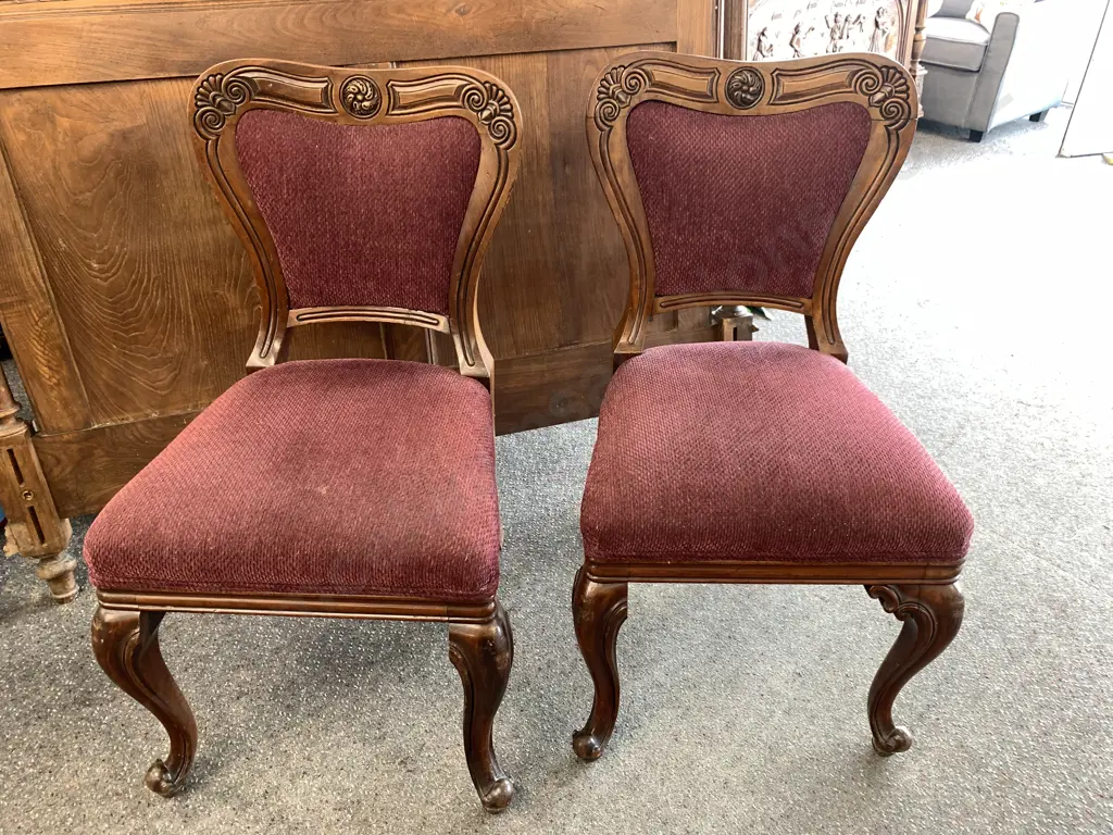 Pair of Victorian Dining Chairs (As Found Condition) Image 1++