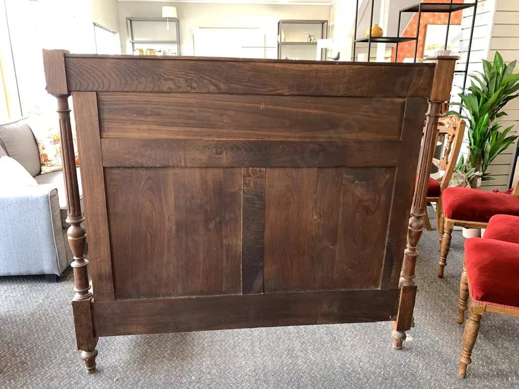 c1900 French Carved Oak Marriage Bed In The Brittany-style, Deeply Carved, (Old Borer Holes Has Been Treated) Image 1++
