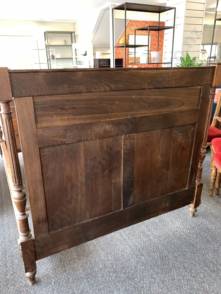c1900 French Carved Oak Marriage Bed In The Brittany-style, Deeply Carved, (Old Borer Holes Has Been Treated) Image 1++