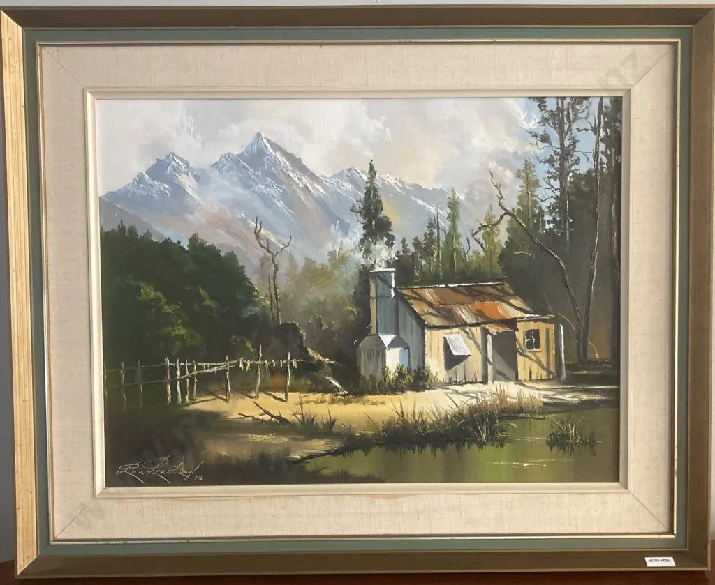 Vintage Framed Oil On Canvas Landscape Signed By The Artist '78, 63.5 x 79cm Image 1++