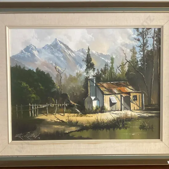 Vintage Framed Oil On Canvas Landscape Signed By The Artist '78, 63.5 x 79cm