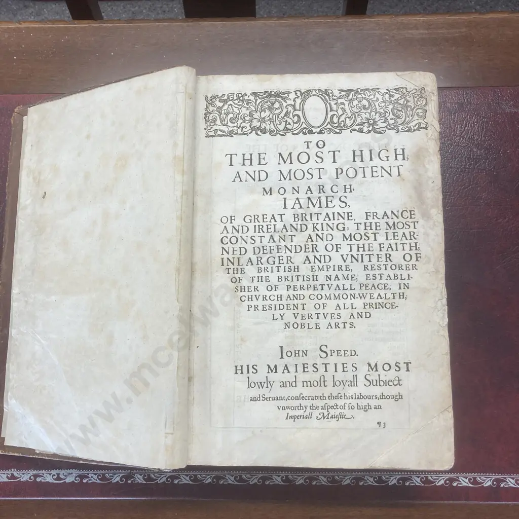 The Historie of Great Britaine under the Conquests of the Romans ... by John Speed, The Third Edition, Published 1632 Image 1++