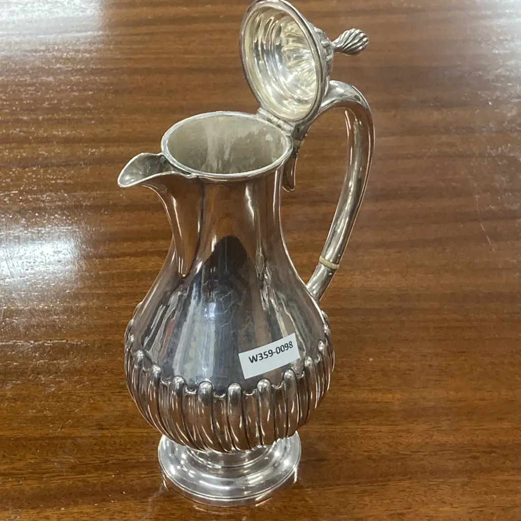 Vintage Hallmarked MH&Co Silver Lidded Water Jug Image 1++