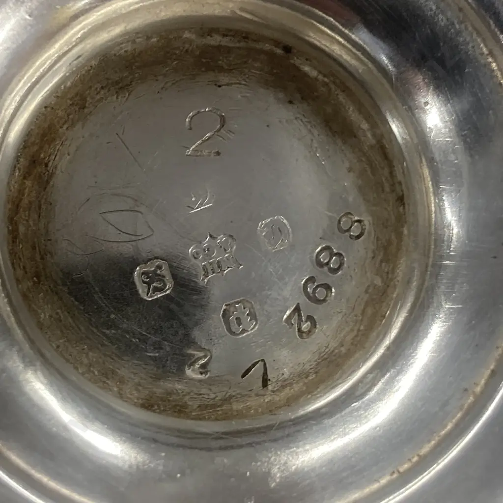 Vintage Hallmarked MH&Co Silver Lidded Water Jug Image 1++