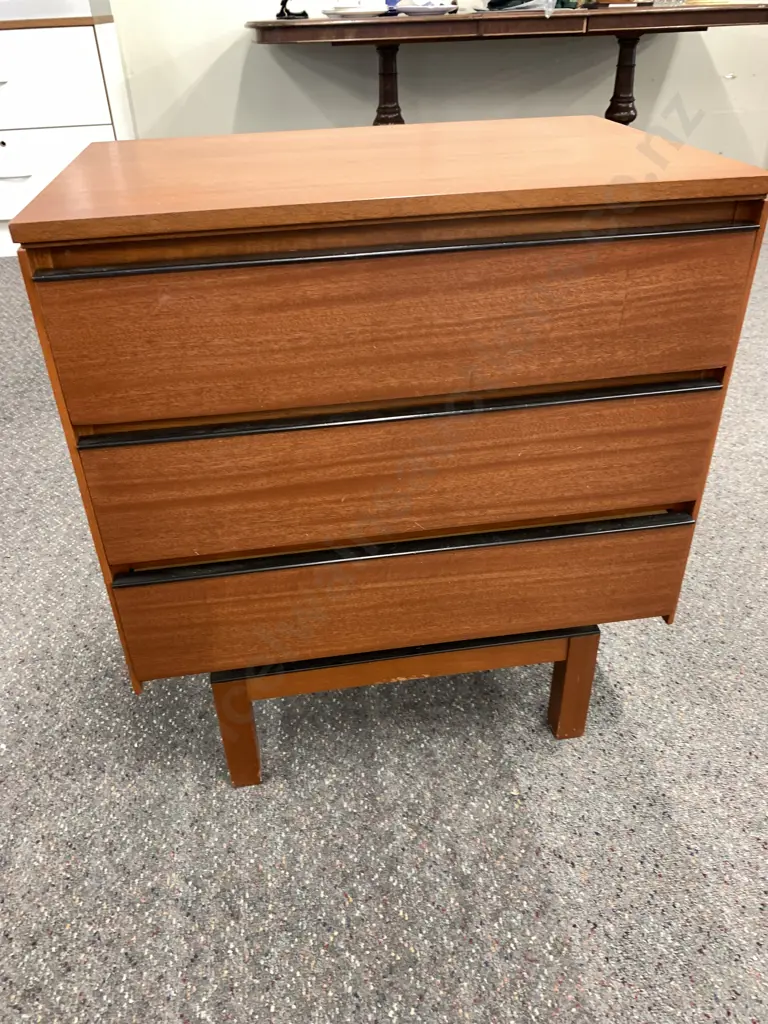 Stylish Retro Mid-Century 5 Piece Bedroom Set, Dressing Table, Chest of Drawers, Bedside Table & 2 Single Headboards Image 1++