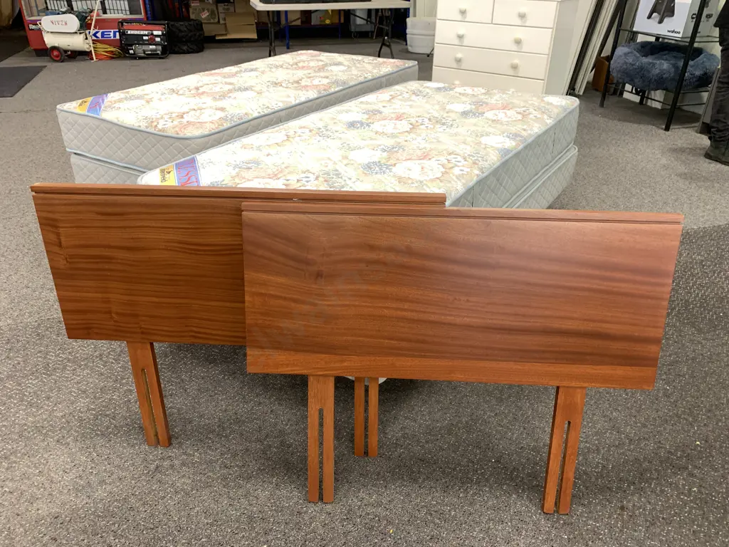Stylish Retro Mid-Century 5 Piece Bedroom Set, Dressing Table, Chest of Drawers, Bedside Table & 2 Single Headboards Image 1++