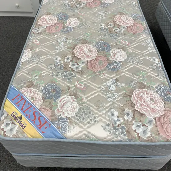 Tattersfield 'Finesse' Single Bed, 3', Pink & Blue Floral Patterned (Marked At Head of Bed)