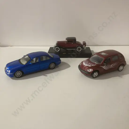 Lot of Model Cars - 1930 Hudson, PT Cruiser, Welly S-Type Jaguar