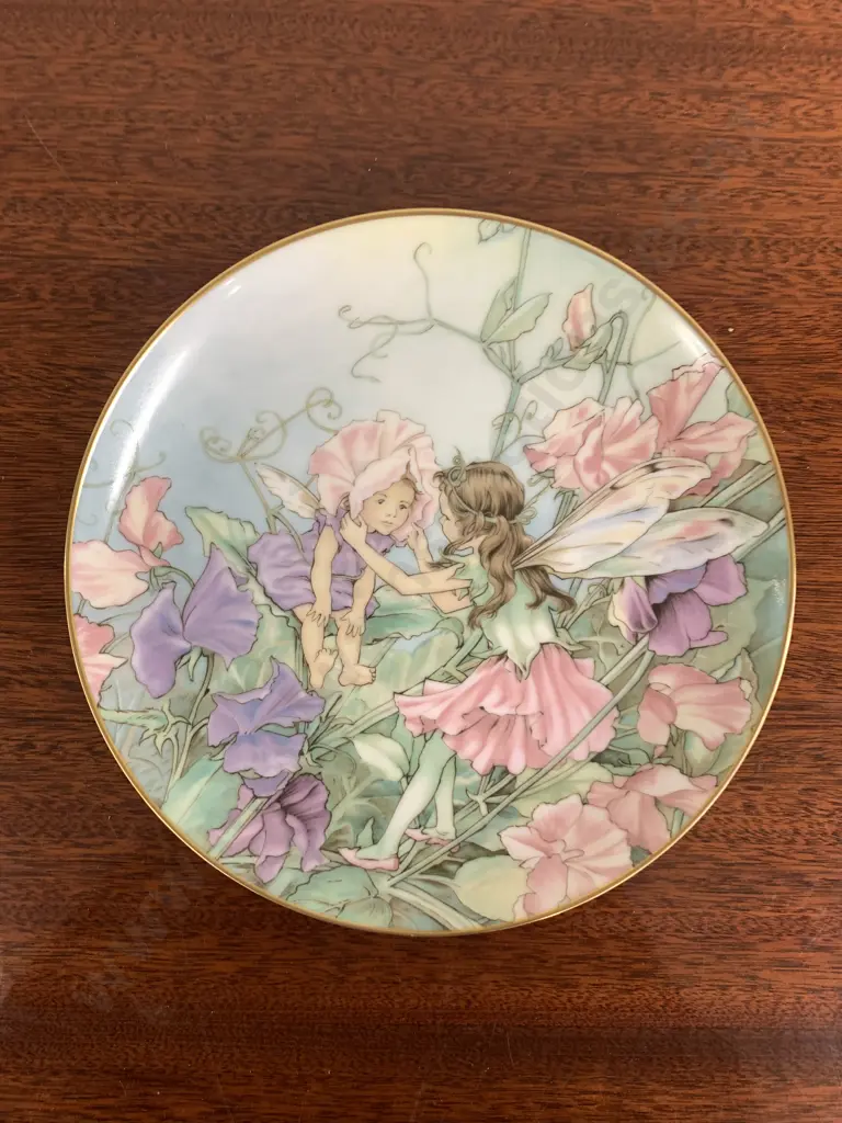 Villeroy & Boch Heinrich Flower Fairies 'The Sweet Pea Fairy' C M Barker COA & Original Box, 9401/3 Image 1++