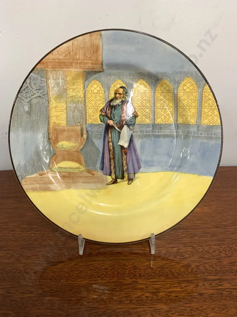 Royal Doulton Shakespearean Seriesware Shylock  Plate D3596, 1912-28, 21.5cm Image 1++