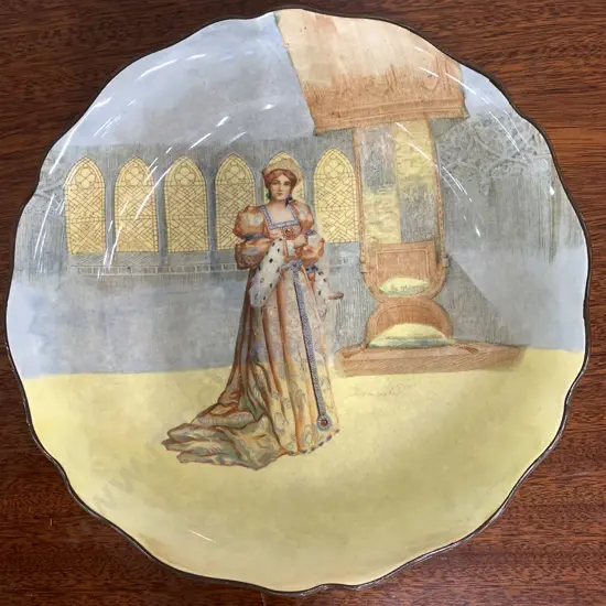 Royal Doulton Shakespearean Seriesware Katharine Bowl D3596, 1912-28, 5.5 x 24cm