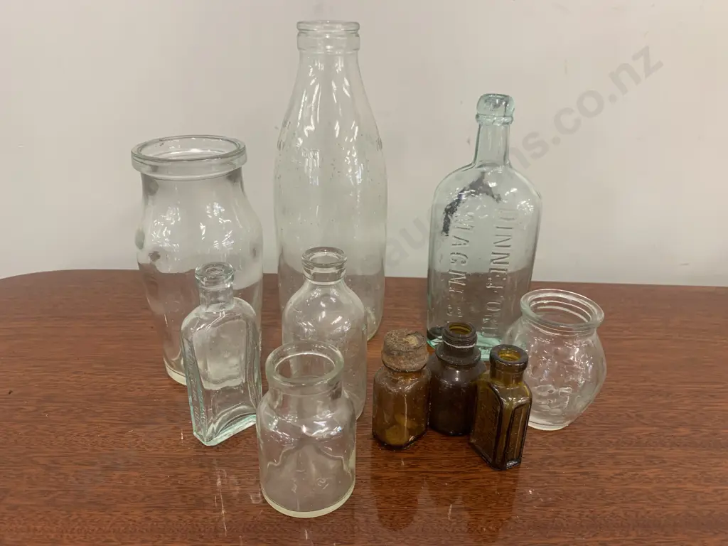 Lot of Assorted Vintage Glass Bottles Image 1++