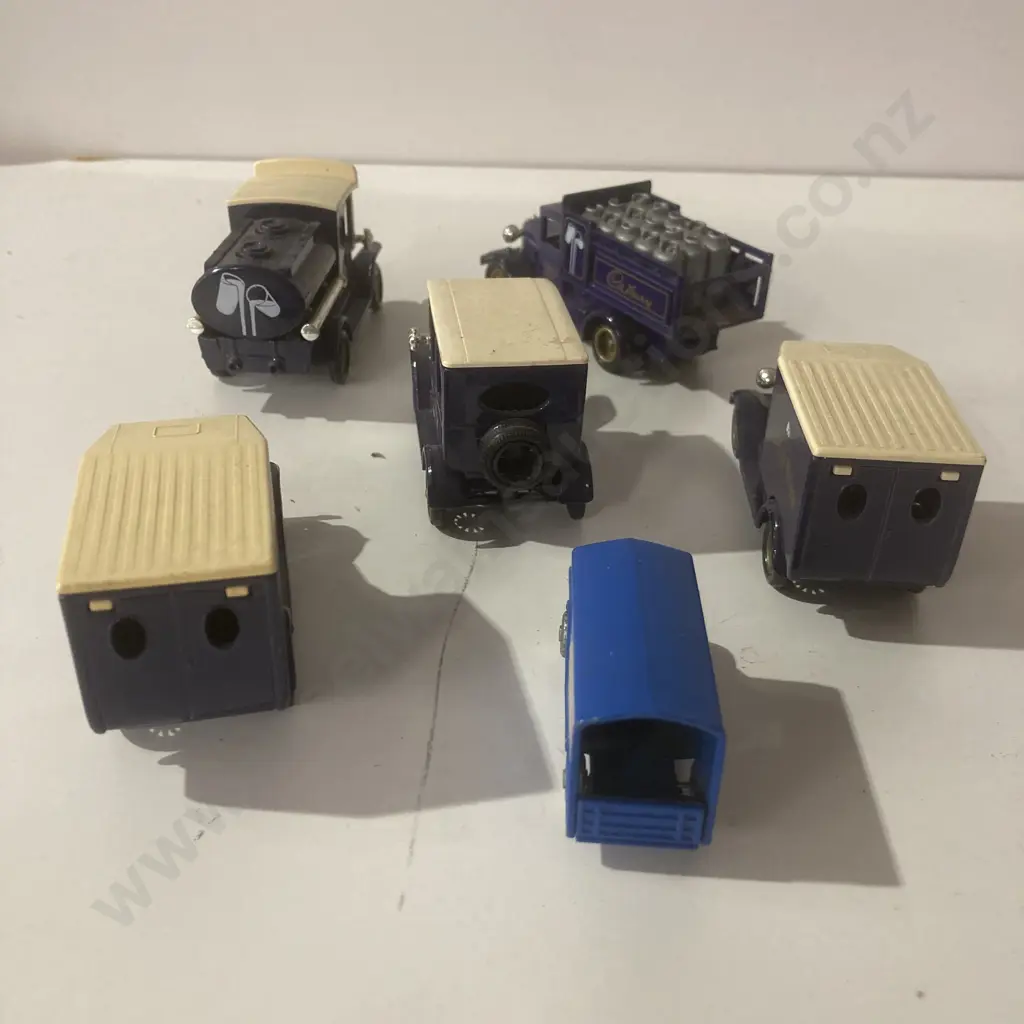 Lot of 5 Lledo Cadburys Promotional Models & 1990's Matchbox Bedford Mitre 10 Van Image 1++