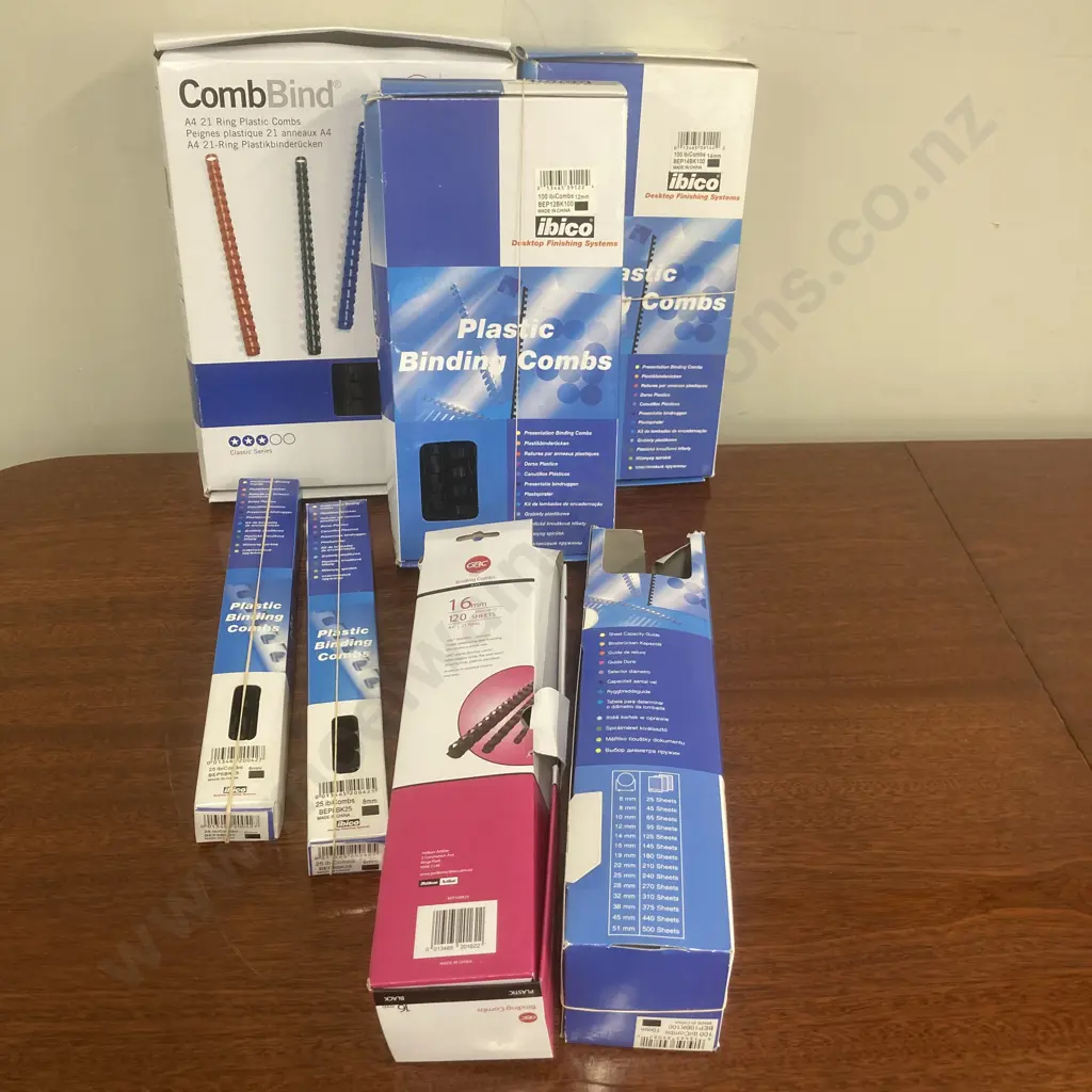 Lot of ibico Plastic Binding Combs & CombBinds Image 1++